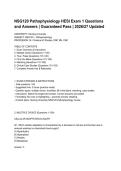 NSG120 Pathophysiology HESI Exam 1 Questions and Answers &lowbar; Guaranteed Pass &lowbar; 2026&lowbar;27 Updated &lpar;2&rpar;&period;pdf&NewLine;&NewLine;