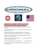 RESIDENTIAL WIREMAN LATEST EVALUATION EXAM QUESTIONS AND ANSWERS SURE 