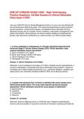 NUR 257 Chronic Exam 4 2026&colon; High-Yield Practice Questions&comma; Verified Answers & Clinical Rationales &lpar;Pass Exam 4 PDF&rpar;