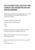 DCFS PLACEMENT EXAM 2 2026 STUDY GUIDE&NewLine;COMPLETE CHILD WELFARE PRACTICES AND&NewLine;PRACTICE QUESTIONS
