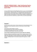 NUR 257 Chronic Exam 4 2026&colon; High-Yield Practice Questions&comma; Verified Answers & Clinical Rationales &lpar;Pass Exam 4 PDF&rpar;