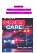 TEST BANK FOR Paramedic Care&colon; Principles & Practice&comma; 6th Edition&comma; Volumes 1&ndash;5 by Bledsoe &vert; Complete Test Bank