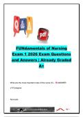 Fundamentals of Nursing Exam 1 2026 Study Guide &vert; 180&plus; Exam Questions & Answers &vert; Nursing Process&comma; Communication&comma; Infection Control&comma; Vital Signs & Health Assessment