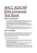 2026&sol;2027 ANCC AGACNP Elite Universal Test Bank&colon; 50&plus; High-Yield Clinical Scenarios & Rationales