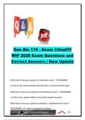 BIO 116 AEXAM COMPLETE PACKAGE DEAL