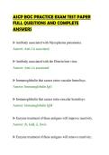 ASCP BOC PRACTICE EXAM TEST PAPER&NewLine;FULL QUESTIONS AND COMPLETE&NewLine;ANSWERS&NewLine;