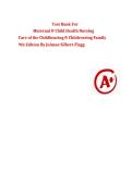  Test Bank For Maternal & Child Health Nursing&colon; Care of the Childbearing & Childrearing Family&comma; 9th Edition by JoAnne Silbert-Flagg