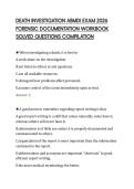 DEATH INVESTIGATION ABMDI EXAM 2026&NewLine;FORENSIC DOCUMENTATION WORKBOOK&NewLine;SOLVED QUESTIONS COMPILATION