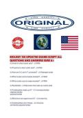 BIOLOGY 150 UPDATED EXAMS SCRIPT ALL QUESTIONS AND ANSWERS SURE