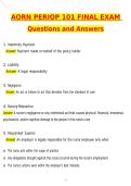 AORN Periop 101 Final Actual Exam Newest 2026 Questions and Revised Correct Answers &lpar;Latest 2026 &sol; 2027 Update&rpar; Graded A&plus; Verified by Experts 100&percnt; Guarantee Pass