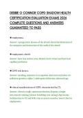 DEBBIE O CONNOR COPD SHADOW HEALTH&NewLine;CERTIFICATION EVALUATION EXAMS 2026&NewLine;COMPLETE QUESTIONS AND ANSWERS&NewLine;GUARANTEED TO PASS