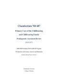 Primary Care of the Childbearing and Childrearing Family &ndash; NR 607 &ndash; Chamberlain University &ndash; 2026&sol;2027 Prediagnostic Assessment Review with 50 Questions&comma; Correct Answers&comma; and Rationales