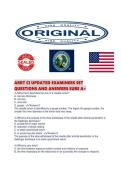 ARRT CI UPDATED EXAMINERS SET QUESTIONS AND ANSWERS SURE 