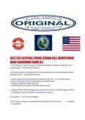 ACC 231 ACTUAL FINAL EXAM ALL QUESTIONS AND ANSWERS SURE