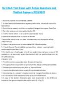 NJ CALA Test Exam with Actual Questions and Verified Answers 2026&sol;2027 