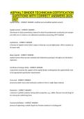 ASPHALT BINDER TECHNICIAN CERTIFICATION QUESTIONS WITH CORRECT ANSWERS 2026-2027&period;pdf&NewLine;&NewLine;