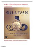 Test Bank &ndash; Algebra and Trigonometry &lpar;11th Edition&rpar;Michael Sullivan &vert; Complete Coverage &vert; Exam-Ready &vert; Rated A&plus;