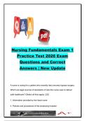 Nursing Fundamentals Exam 1 Practice Test 2026 &vert; 300&plus; NCLEX-Style Questions & Correct Answers &vert; Nursing Process&comma; Legal & Ethical Issues&comma; Patient Safety&comma; Infection Control&comma; Medication Administration & Care Planning