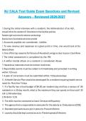 NJ CALA Test Guide Exam Questions and Revised Answers &ndash; Reviewed 2026&sol;2027 