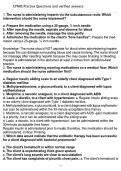 CPNRE Practice Questions and verified answers