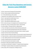 Package deal for NJ CALA Certification Exam Review Questions and 100&percnt; Correct Answers 2026&sol;2027
