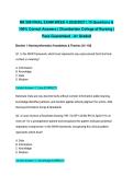 NR 599 FINAL EXAM WEEK 4 2026&sol;2027 &vert; 70 Questions & 100&percnt; Correct Answers &vert; Chamberlain College of Nursing &vert; Pass Guaranteed - A&plus; Graded&NewLine;&NewLine;