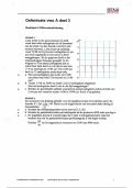 VWO Wiskunde A - Oefentoets H8 Differentiaalrekening 