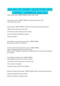 ASU BIO 201 EXAM 3 QUESTIONS WITH CORRECT ANSWERS 2026-2027