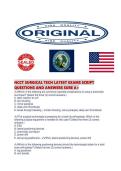 NCCT SURGICAL TECH LATEST EXAMS SCRIPT QUESTIONS AND ANSWERS SURE A&period;pdf