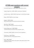 ATCBE exam questions with correct answers