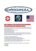 NCCT SURGICAL TECH UPDATED 2026 EXAMINERS SET QUESTIONS AND ANSWERS SURE