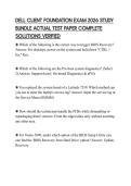 DELL CLIENT FOUNDATION EXAM 2026 STUDY&NewLine;BUNDLE ACTUAL TEST PAPER COMPLETE&NewLine;SOLUTIONS VERIFIED&NewLine;
