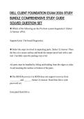 DELL CLIENT FOUNDATION EXAM 2026 STUDY&NewLine;BUNDLE COMPREHENSIVE STUDY GUIDE&NewLine;SOLVED QUESTION SET