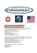 QASP-S LATEST 2026 EXAMINERS SET&NewLine;QUESTIONS AND ANSWERS SURE A&plus; 