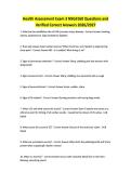 Health Assessment Exam 3 NSG3160 Questions and Verified Correct Answers 2026&sol;2027