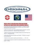 NICET LEVEL III WATER BASE UPDATED EXAMS ACTUAL ALL QUESTIONS AND ANSWERS SURE