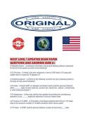NICET LEVEL 1 UPDATED EXAM PAPER QUESTIONS AND ANSWERS SURE