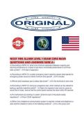 NICET FIRE ALARM LEVEL 1 EXAM CORE MAIN QUESTIONS AND ANSWERS SURE