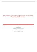 NU760 Final Exam&colon; Synthesis Matrix on Pressure Injury Prevention in ICUs &vert; Latest Update 2026&sol;27 &vert; Graded A&plus;