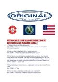 NEVADA MPJE CORE MAIN EXAMINATION ALL QUESTIONS AND ANSWERS SURE 