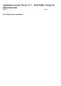 Compassion-Focused Therapy &lpar;CFT&rpar; &ndash; Study Guide&comma; Concepts & Clinical Overview