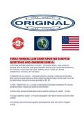 TEXAS FUNERAL LAW EXAM UPDATED SCRIPTED QUESTIONS AND ANSWERS SURE 