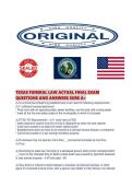 TEXAS FUNERAL LAW ACTUAL FINAL EXAM QUESTIONS AND ANSWERS SURE