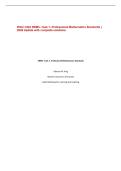 WGU C284 ERM3- Task 1- Professional Mathematics Standards &vert; 2026 Update with complete solutions&period;