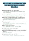 DELTA SIGMA PI ACTUAL EXAM PAPER&NewLine;2026 QUESTIONS WITH ANSWERS&NewLine;GRADED A&plus;&NewLine;