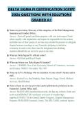 DELTA SIGMA PI CERTIFICATION SCRIPT&NewLine;2026 QUESTIONS WITH SOLUTIONS&NewLine;GRADED A&plus;