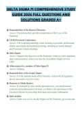 DELTA SIGMA PI COMPREHENSIVE STUDY&NewLine;GUIDE 2026 FULL QUESTIONS AND&NewLine;SOLUTIONS GRADED A&plus;&NewLine;