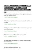 DELTA ACHIEVEMENT TEST EXAM&NewLine;2026 FINAL PAPER PRACTICE&NewLine;QUESTIONS ANSWERS ACCURATE&NewLine;A&plus;