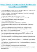 Drivers Ed Final Exam Review &ndash; Study Questions and Correct Answers 2026&sol;2027 Complete Exam Material