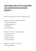 DELTA SIGMA THETA ACTUAL EXAM PAPER&NewLine;2026 QUESTIONS WITH SOLUTIONS&NewLine;GRADED A&plus;&NewLine;